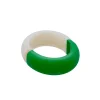 Vanessa Baroni Armbänder|2 Color Bangle - Green Pearl Marble