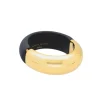 Vanessa Baroni Armbänder|2 Color Bangle Gold - Matt Black