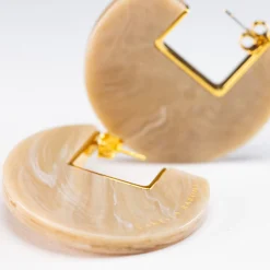 Vanessa Baroni Ohrringe|Arch Earring Sand Marble