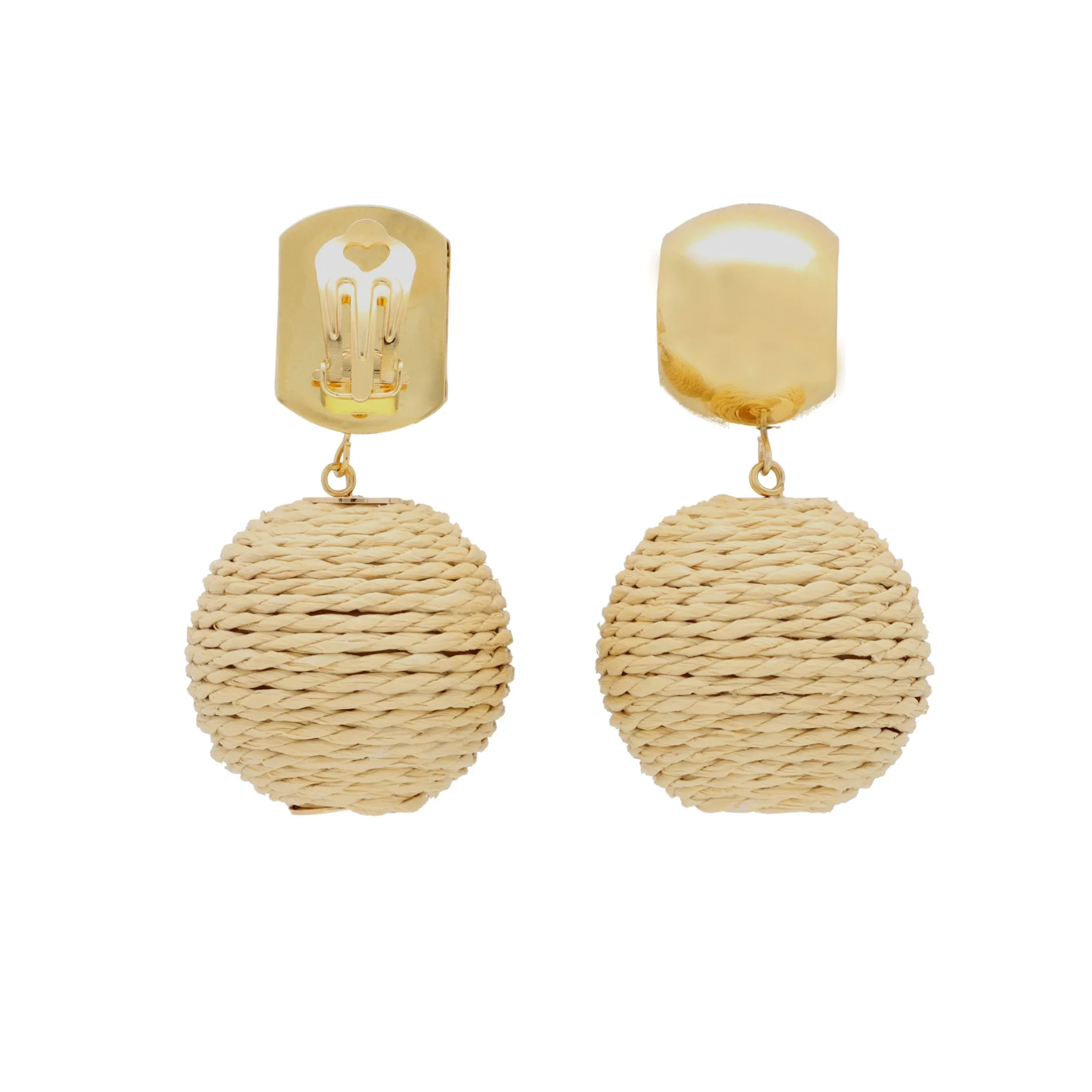 Vanessa Baroni Ohrringe|Bast Earring Cream