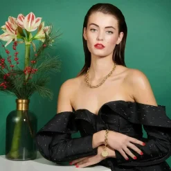 Vanessa Baroni Halsketten|Big Anker Necklace Gold