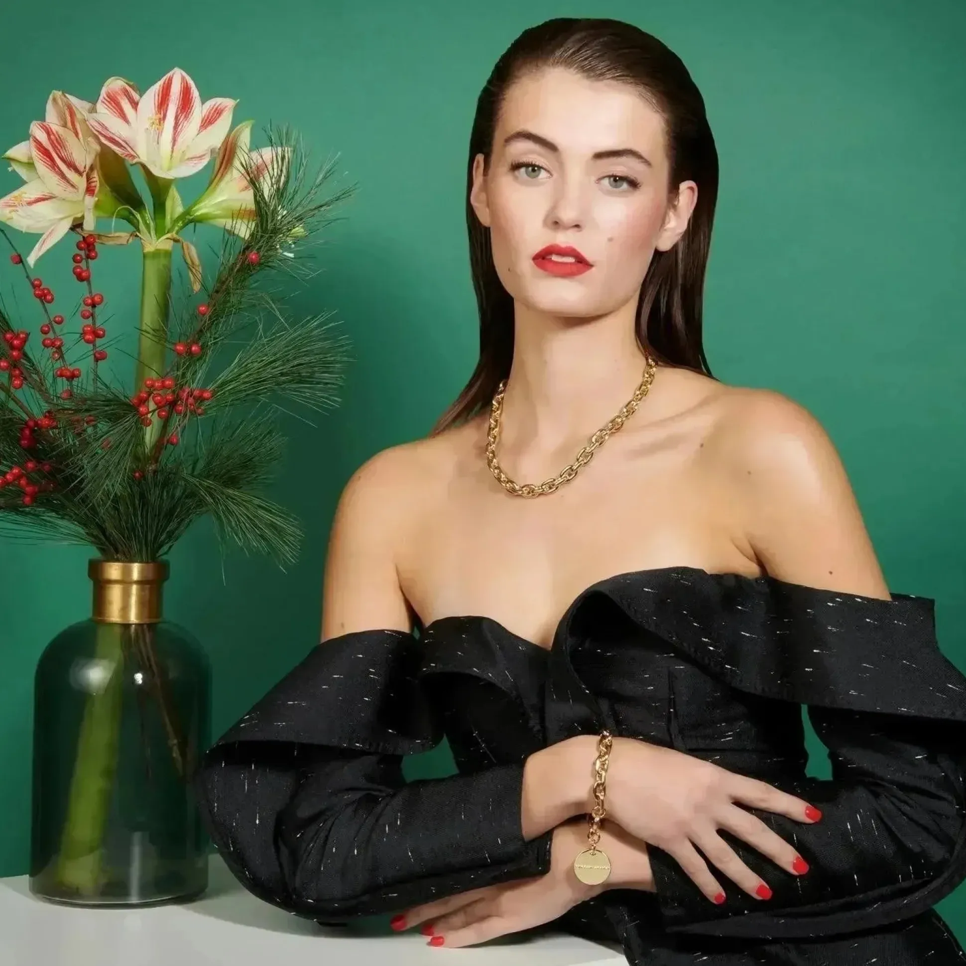 Vanessa Baroni Halsketten|Big Anker Necklace Gold