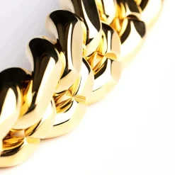 Vanessa Baroni Halsketten|Big Flat Chain Necklace Gold