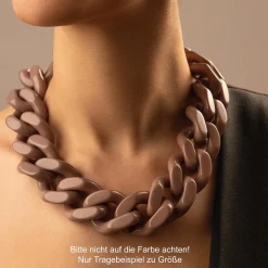 Vanessa Baroni Halsketten|Big Flat Chain Necklace Off-White