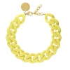Vanessa Baroni Halsketten|Big Flat Chain Necklace Yellow