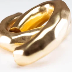 Vanessa Baroni Ohrringe|Big Hammered Earring Gold