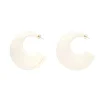 Vanessa Baroni Ohrringe|Big Moon Earring Matt Off White