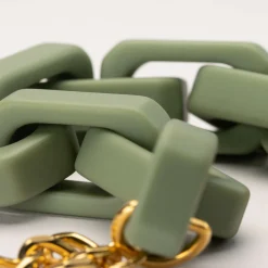 Vanessa Baroni Armbänder|Big Tank Bracelet Matt Mint