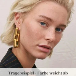 Vanessa Baroni Ohrringe|Big Tank Earring Gold