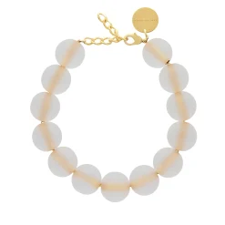 Vanessa Baroni Halsketten|Bubble Necklace Iced Gold