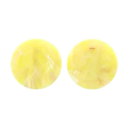Vanessa Baroni Ohrringe|Disc Earring Yellow Marble
