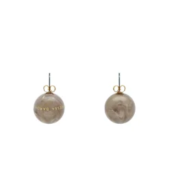 Vanessa Baroni Ohrringe|Dot Earring Greige Marble