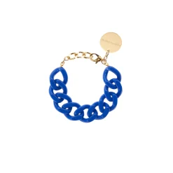 Vanessa Baroni Armbänder|Flat Chain Bracelet Blue Fw22