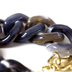 Vanessa Baroni Armbänder|Flat Chain Bracelet Blue-Multicolor