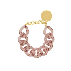 Vanessa Baroni Armbänder|Flat Chain Bracelet Clear Taupe