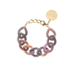Vanessa Baroni Armbänder|Flat Chain Bracelet Denim Rainbow