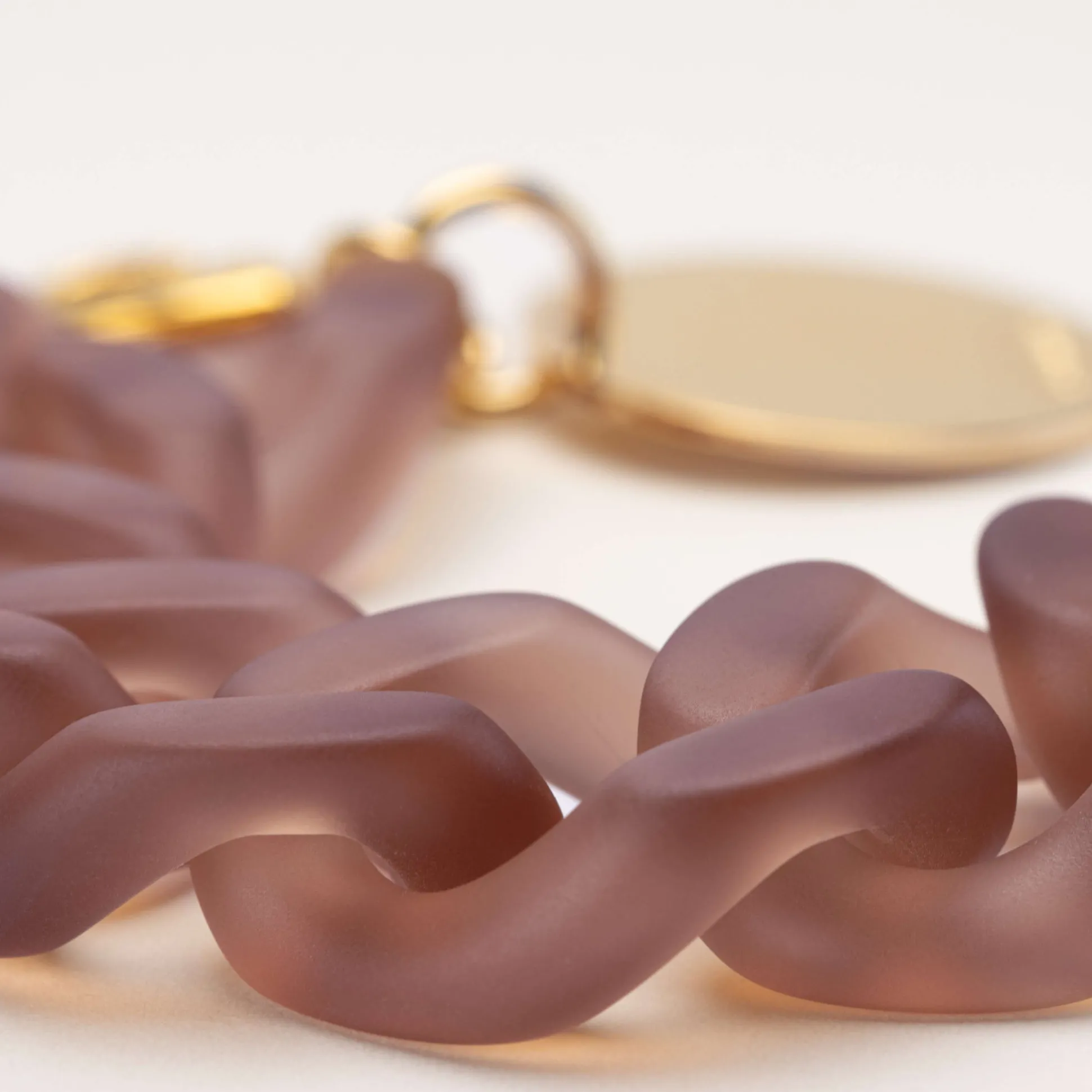 Vanessa Baroni Armbänder|Flat Chain Bracelet Iced Taupe