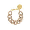Vanessa Baroni Armbänder|Flat Chain Bracelet Matt Beige