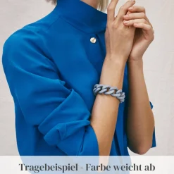 Vanessa Baroni Armbänder|Flat Chain Bracelet Matt Brown