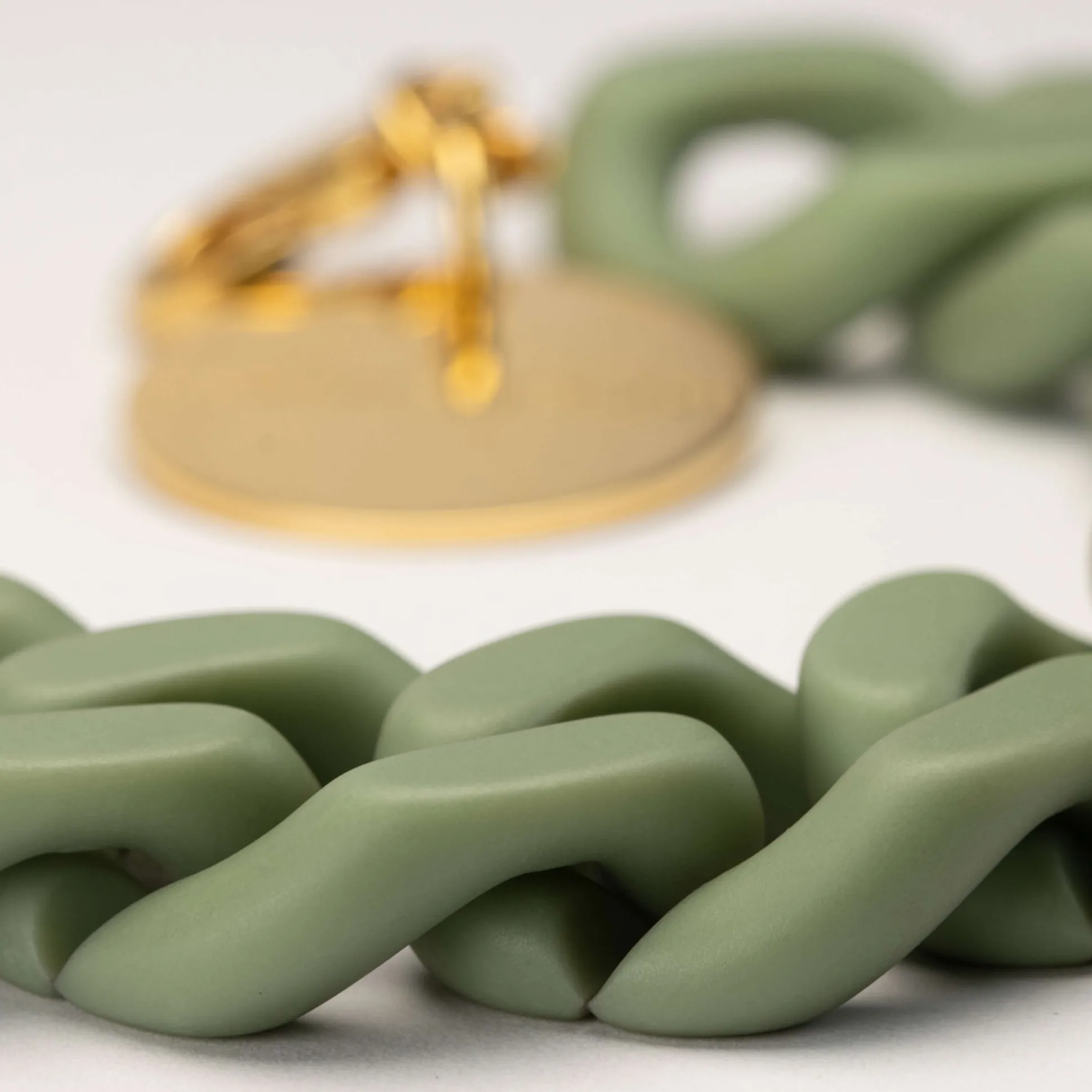 Vanessa Baroni Armbänder|Flat Chain Bracelet Matt Mint