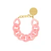 Vanessa Baroni Armbänder|Flat Chain Bracelet Neon Pink Marble