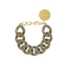 Vanessa Baroni Armbänder|Flat Chain Bracelet Olive