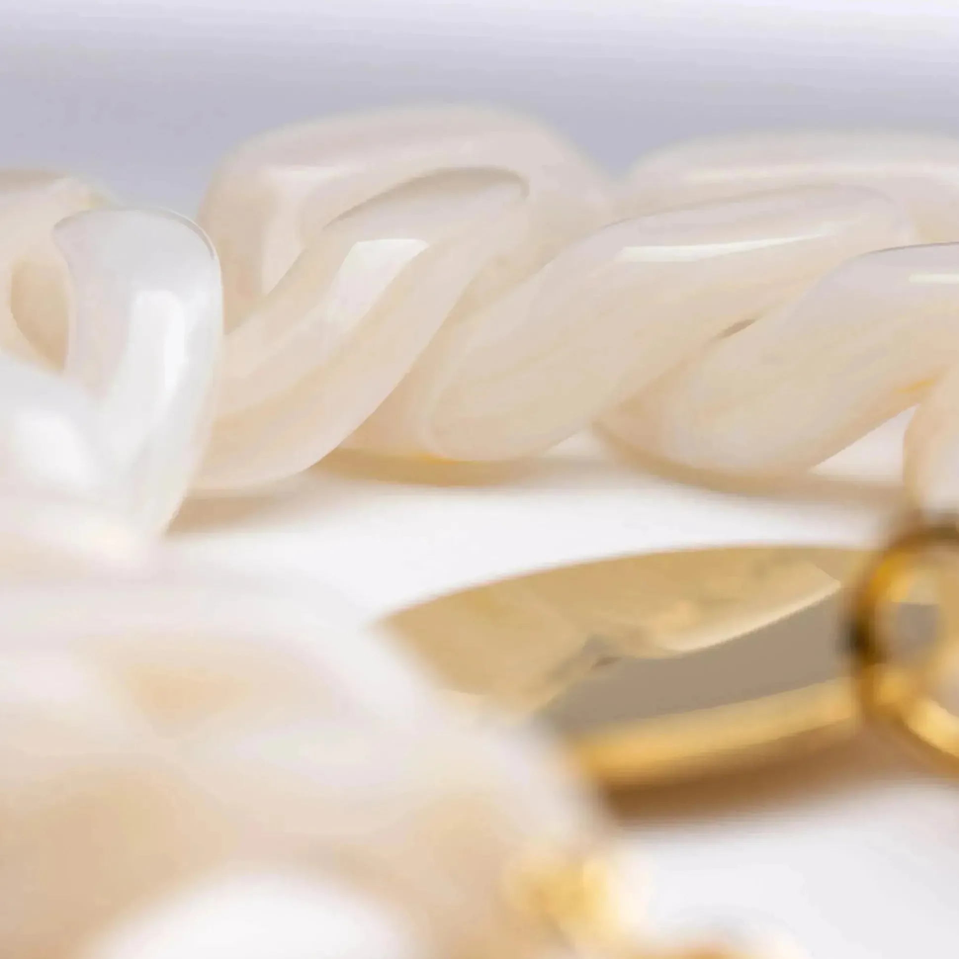 Vanessa Baroni Armbänder|Flat Chain Bracelet Pearl Marble