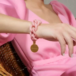 Vanessa Baroni Armbänder|Flat Chain Bracelet Rose