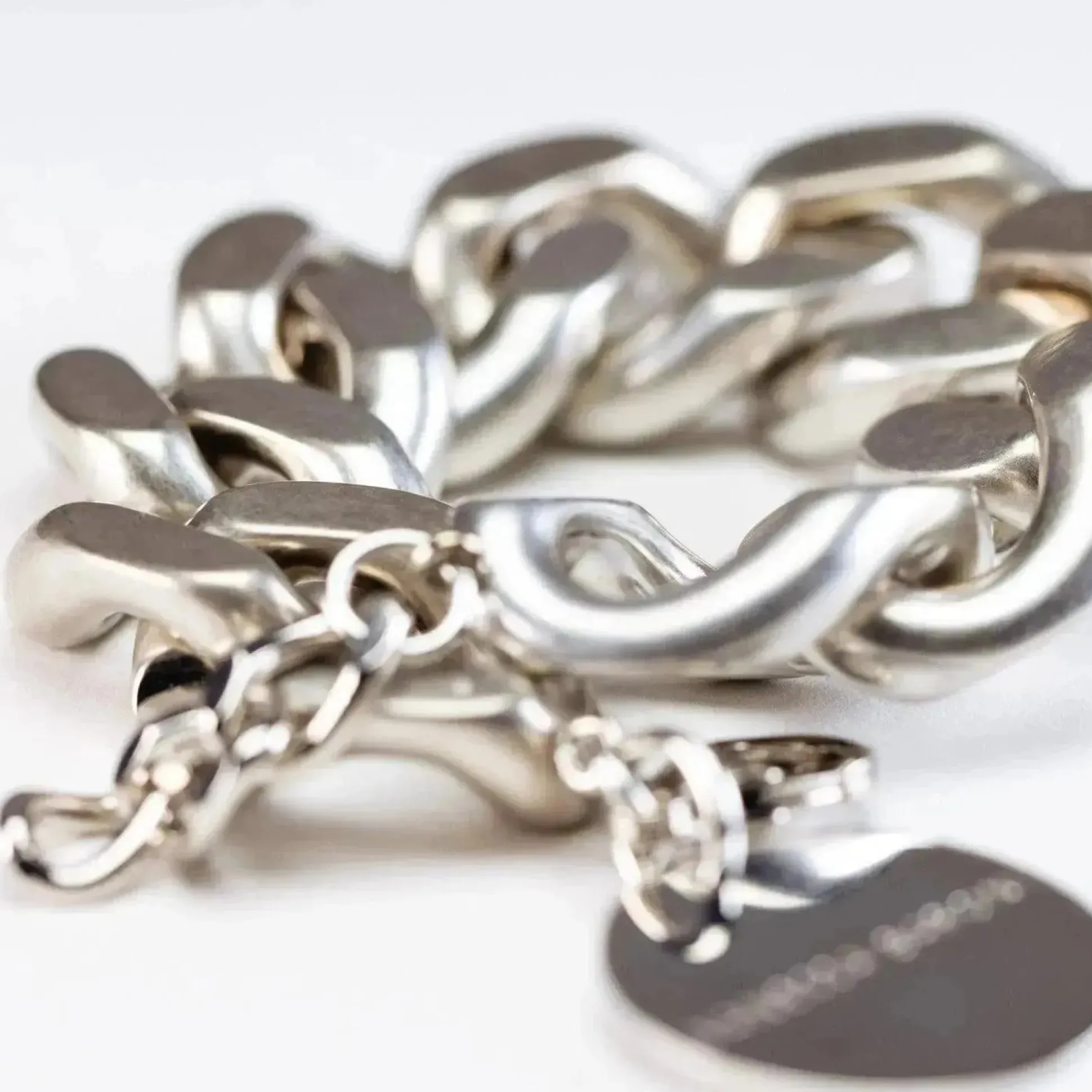 Vanessa Baroni Armbänder|Flat Chain Bracelet Silver Vintage