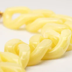 Vanessa Baroni Armbänder|Flat Chain Bracelet Yellow Marble