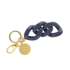Vanessa Baroni Schlusselanhanger|Flat Chain Key Ring Grey-Blue