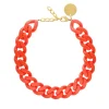 Vanessa Baroni Halsketten|Flat Chain Necklace Coral