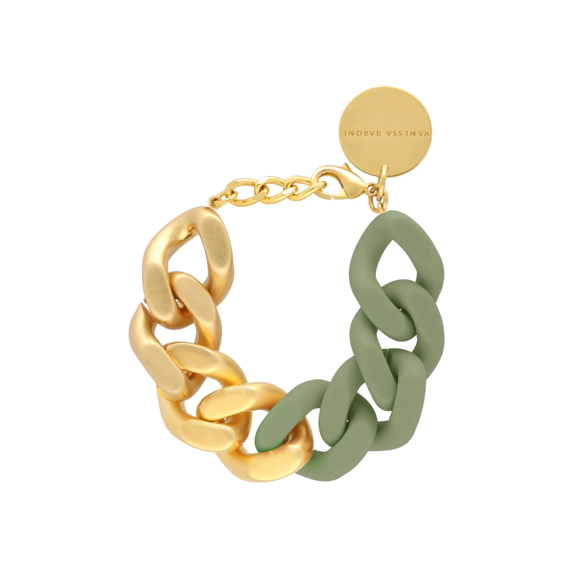Vanessa Baroni Armbänder|Great Bracelet 2 Color Gold - Matt Mint