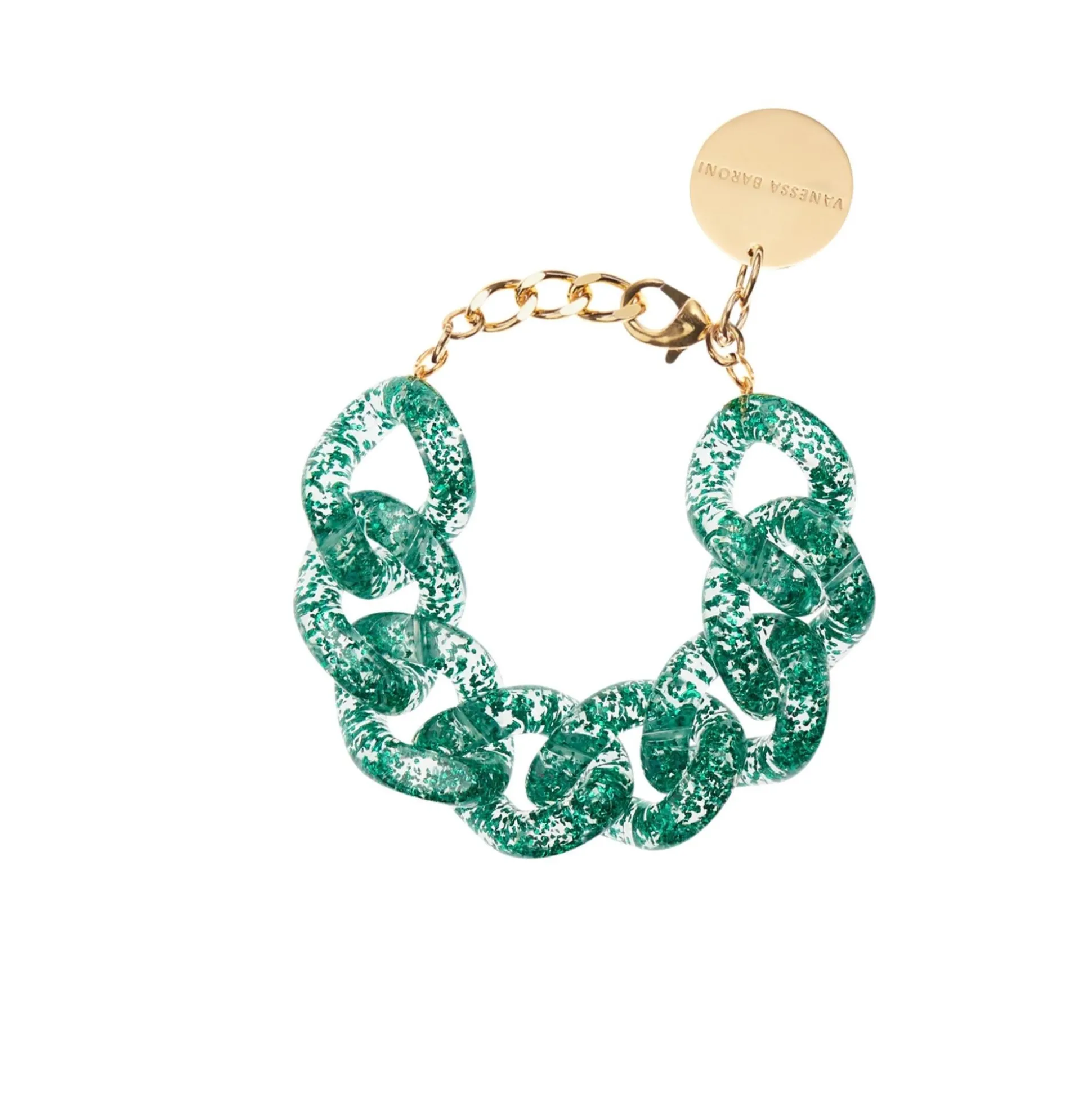 Vanessa Baroni Armbänder|Great Bracelet Green Glitter