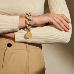 Vanessa Baroni Armbänder|Great Bracelet Matt Beige