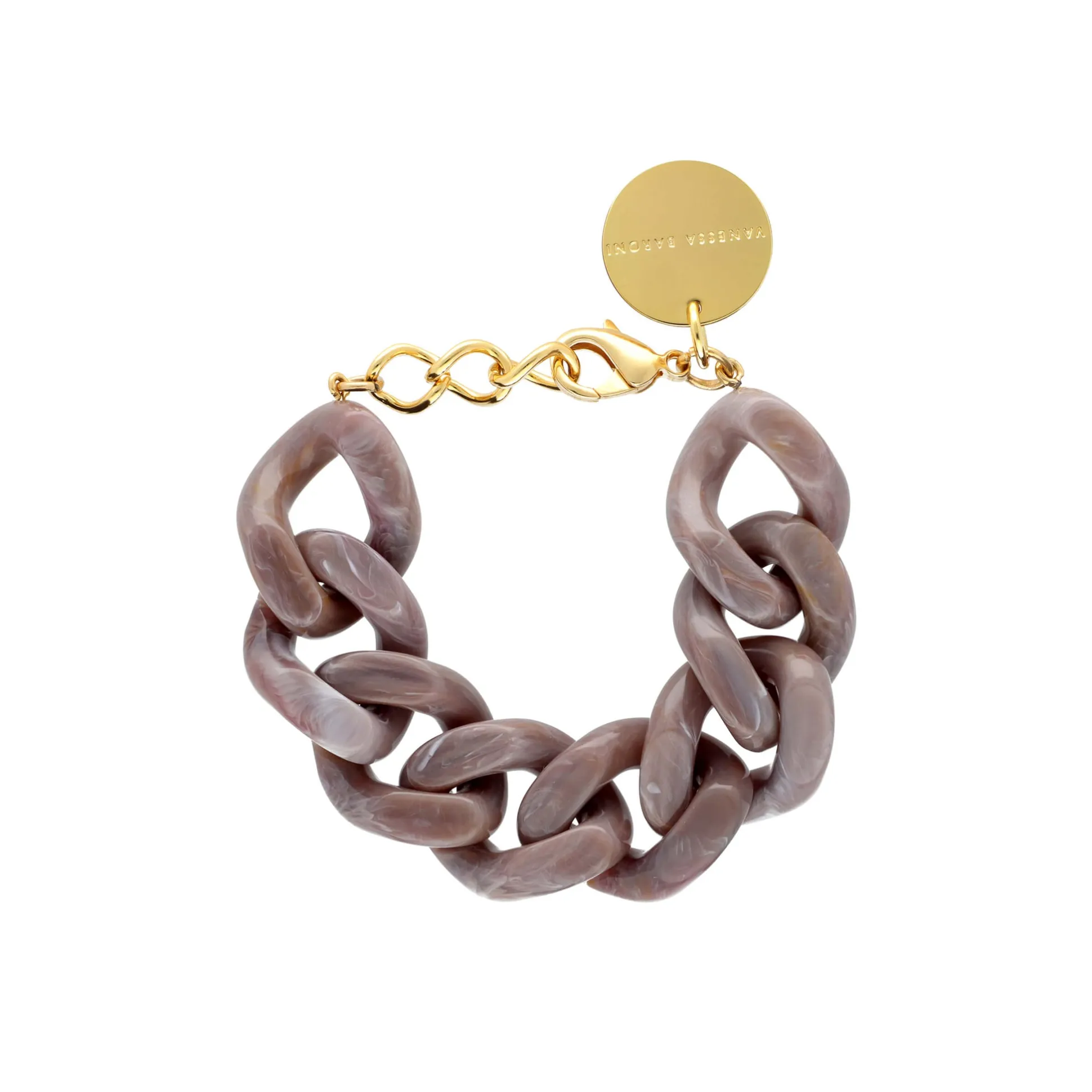 Vanessa Baroni Armbänder|Great Bracelet Taupe Marble