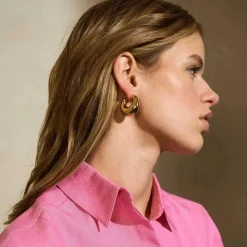 Vanessa Baroni Ohrringe|Moon Earring Gold