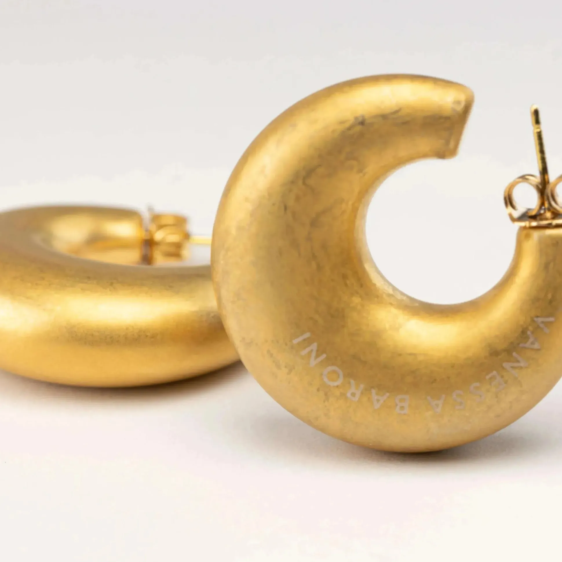 Vanessa Baroni Ohrringe|Moon Earring Gold Vintage