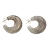 Vanessa Baroni Ohrringe|Moon Earring Grey Marble
