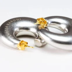 Vanessa Baroni Ohrringe|Moon Earring Silver Vintage