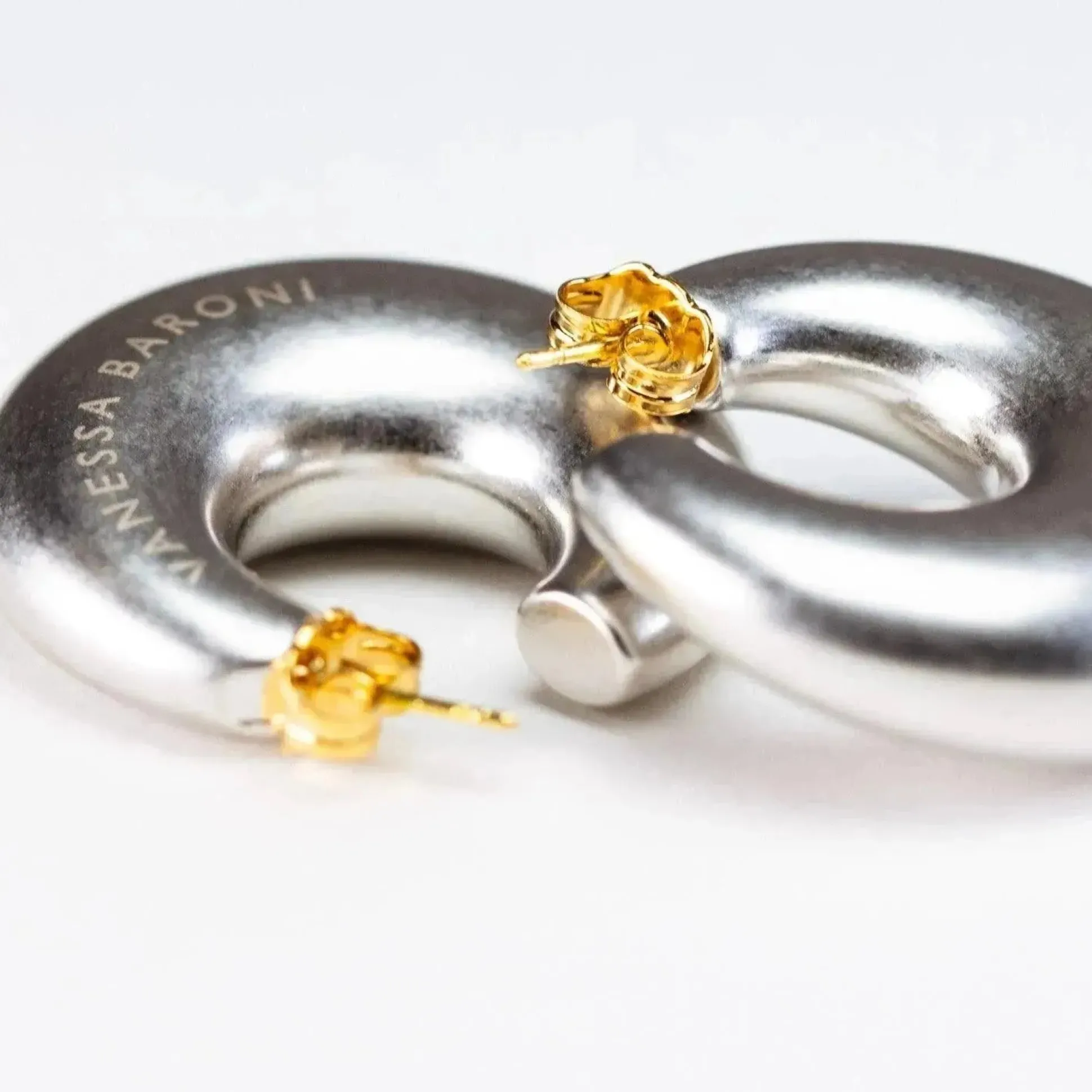 Vanessa Baroni Ohrringe|Moon Earring Silver Vintage