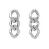 Vanessa Baroni Ohrringe|New Flat Chain Earring Silver Vintage
