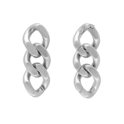Vanessa Baroni Ohrringe|New Flat Chain Earring Silver Vintage