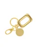 Vanessa Baroni Schlusselanhanger|One Square Key Ring Gold