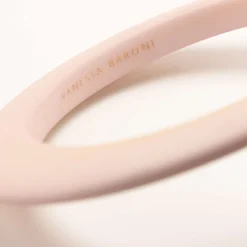 Vanessa Baroni Armbänder|Oval Bangle Matt Baby Rose