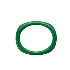 Vanessa Baroni Armbänder|Oval Edged Bangle Green