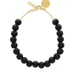 Vanessa Baroni Halsketten|Small Beads Necklace Short Matt Black