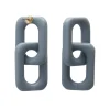 Vanessa Baroni Ohrringe|Squared Double Earring Small Pigeon Blue