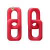 Vanessa Baroni Ohrringe|Squared Double Earring Small Pink