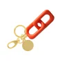 Vanessa Baroni Schlusselanhanger|Squared Key Ring Orange